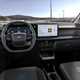 Ford E-Tourneo Courier dashboard and infotainment system, black upholstery