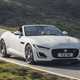 Jaguar F-Type Roadster - white, front tracking