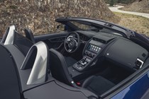 Jaguar F-Type Roadster - interior, angled, black