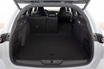 Peugeot E-308 SW review - electric estate car - boot space seats partially folded