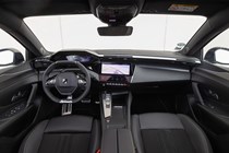 Peugeot E-308 SW review - electric estate car - i-Cockpit interior design with small, low-set wheel and high-set dials