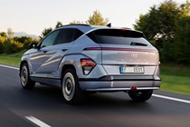 Hyundai Kona Electric review - rear, driving
