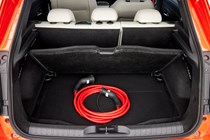 Fiat 600e boot space, underfloor storage with charging cables