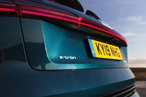 Audi E-Tron rear badge 2019