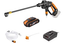 Worx WG620 cordless pressure washer with equipment