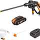 Worx WG620 cordless pressure washer with equipment