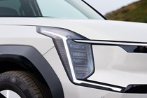 Kia EV9 review (2024): LED headlight, silver paint