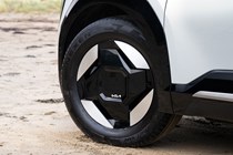 Kia EV9 review (2024): 19-inch alloy wheels, black and silver four spokes