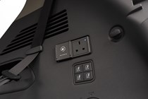 Kia EV9 review (2024): plug socket in boot, grey upholstery