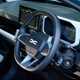 Dacia Spring review - digital instruments and steering wheel