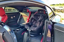 Rolls Royce Spectre interior rear with Isofix seat