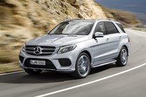 Mercedes-Benz GLE Class 4x4 (2015-) - lhd in silver front three-quarters driving