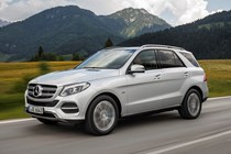Mercedes-Benz GLE Class 4x4 (2015-) - lhd in silver side-on tracking