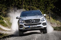 Mercedes-Benz GLE Class 4x4 (2015-) - lhd in silver front action off-road