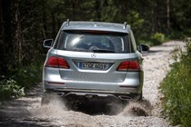 Mercedes-Benz GLE Class 4x4 (2015-) - lhd in silver rear shot off-road