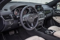 Mercedes-Benz GLE Class 4x4 (2015-) - lhd model interior detail, driver's seat and steering wheel