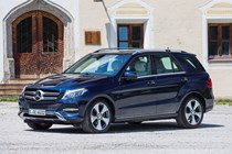 Mercedes-Benz GLE Class 4x4 (2015-) - lhd model in blue static exterior front three-quarters