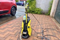 Karcher K5 set up on driveway