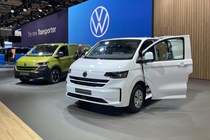 Both the battery and diesel versions of the VW Transporter were on the IAA stand.