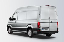 The successful formula remains at the rear of the VW Crafter, too.
