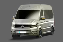 The 2024 VW Crafter facelift will change little outside but lots in the cabin.