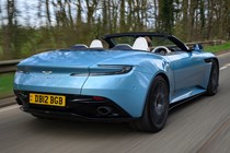 Aston Martin DB12 Volante rear driving