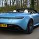 Aston Martin DB12 Volante rear driving