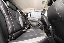 Subaru Crosstrek review (2024): rear seats, black upholstery