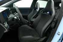Hyundai Ioniq 5 N (2024) review: front sports seats, black upholstery