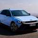 Hyundai Ioniq 5 N (2024) review: front three quarter static, matte blue paint, Spanish roads