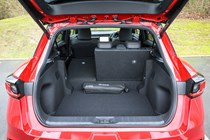 Lexus LBX boot space seats folded