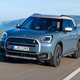 MINI Countryman Electric review - SE ALL4, front, blue, driving