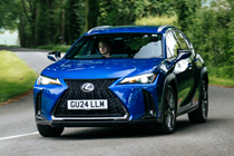 Lexus UX300h (2024) front driving