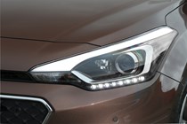 Hyundai i20 Hatchback (2015-) - in dark metallic copper - front headlamp cluster