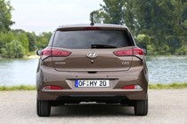 Hyundai i20 Hatchback (2015-) - in dark metallic copper - rear profile