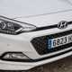 Hyundai i20 Hatchback (2015-) - in white - front grille and profile