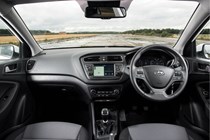 Hyundai i20 Hatchback (2015-) - UK rhd model, interior detail - cabin interior design