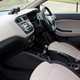 Hyundai i20 Hatchback (2015-) - UK rhd model, interior detail - driver's and passenger seat