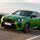 BMW X2 review, M35i, green, front, driving