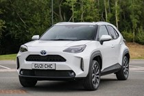 Most economical SUVs: Toyota Yaris Cross, front three quarter static, white paint