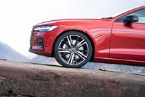 Volvo S60 Saloon (2019-) - T5 R-Design UK rhd model in red front wheel, trim and light cluster
