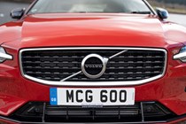 Volvo S60 Saloon (2019-) - T5 R-Design UK rhd model in red front grille and number plate