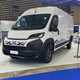 The Fiat E-Ducato appeared on the Stellantis Solutrans stand.