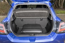 Suzuki Swift review (2025) | Boot, black, suitcase