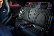 Mercedes-AMG CLE 53 review: rear seats, black upholstery