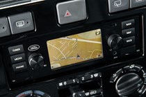 Land Rover Defender 110 Station Wagon infotainment screen