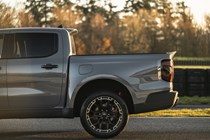 Twin rear spoilers enhance the Ford Ranger MS-RT's high-speed stability.