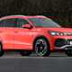 Volkswagen Tiguan Persimmon Red R-Line front three-quarter