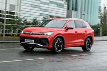 VW Tiguan review - front, Persimmon Red, driving, Bauer Media exclusive image