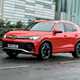 VW Tiguan review - front, Persimmon Red, driving, Bauer Media exclusive image